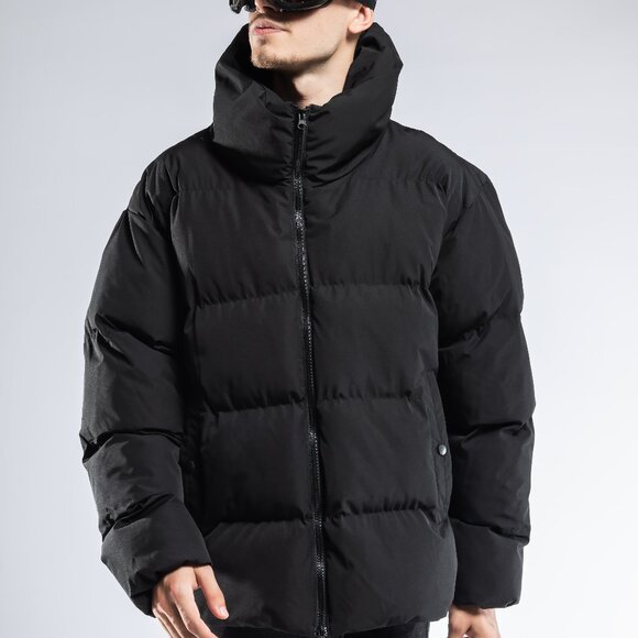 JAGLION Long Neck Puffer Jacket for Men